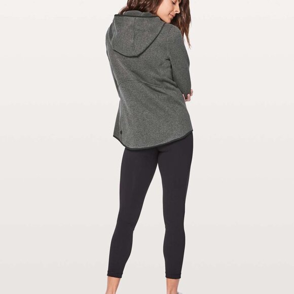 Lululemon Fleece & Thank You Pullover Heathered Black / Black - size 10 - Picture 3 of 10